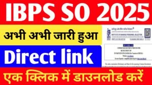 IBPS SO CRP XV Prelims Result OUT