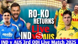 India vs Australia 3rd ODI Live Match