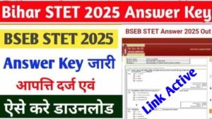 BSEB STET 2025 Answer key Download Direct Link Active